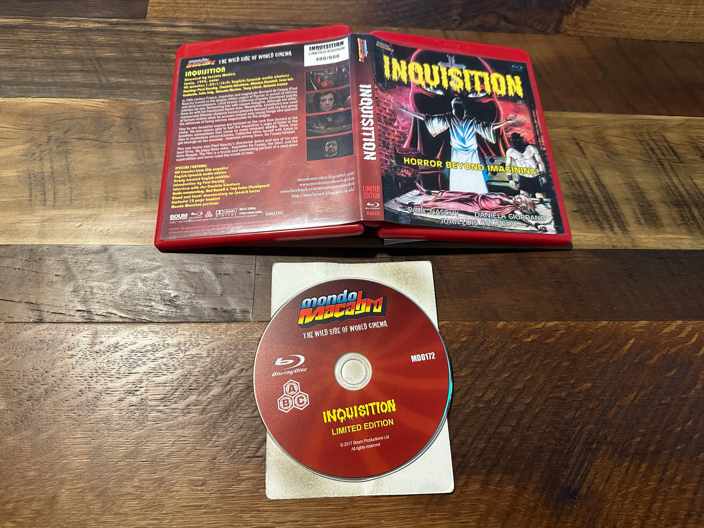 Inquisition (Blu ray, Mondo Macabro, Limited Red Case Edition, 666 Made)