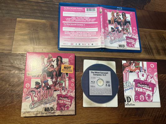 Bikini Carwash Company 1 & 2 Blu ray-MVD Rewind-Slipcover-Sleaze Classics