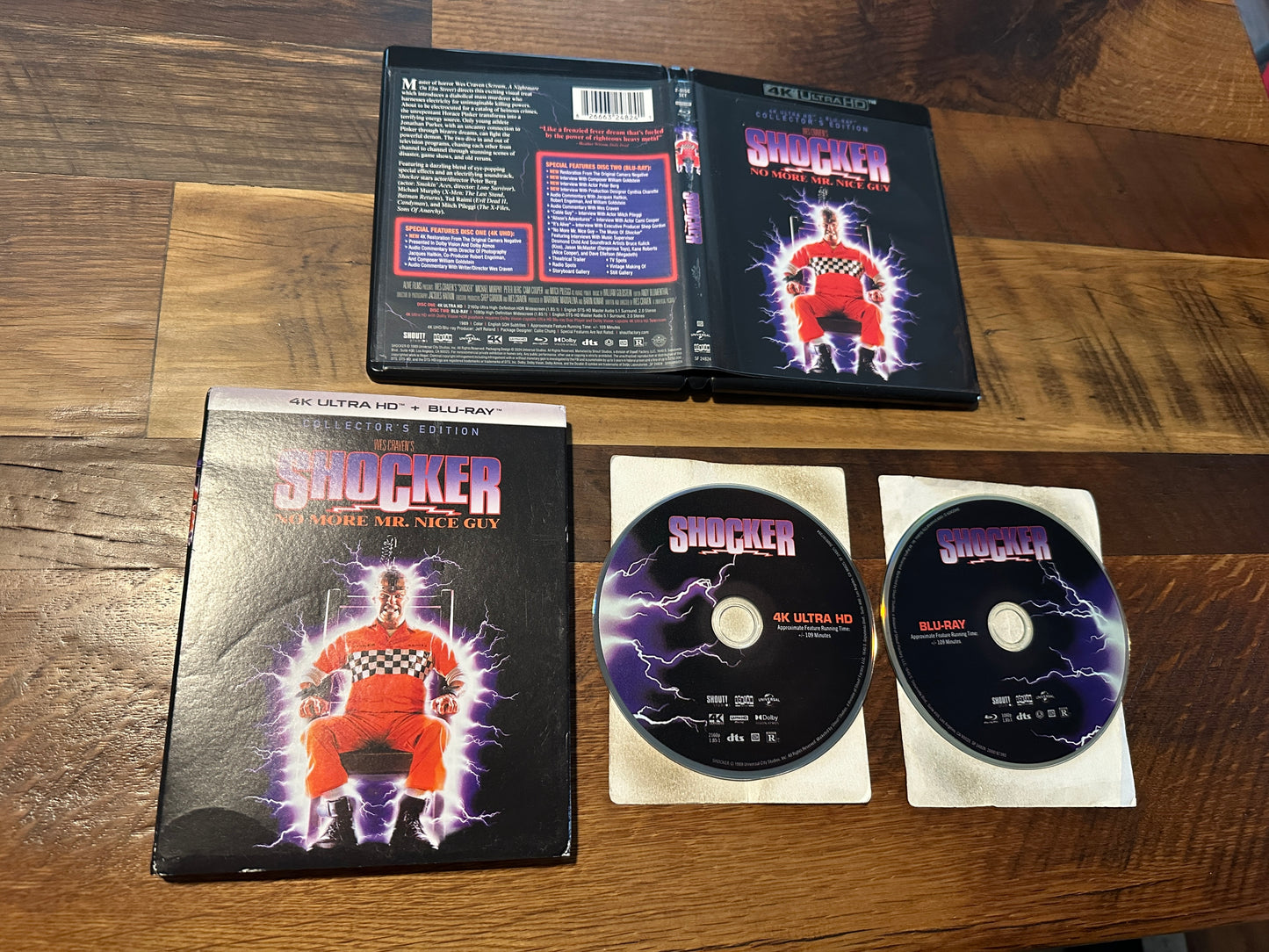 Shocker (4K Ultra HD/Blu ray, Scream Factory, Slipcover, Collector’s Ed)