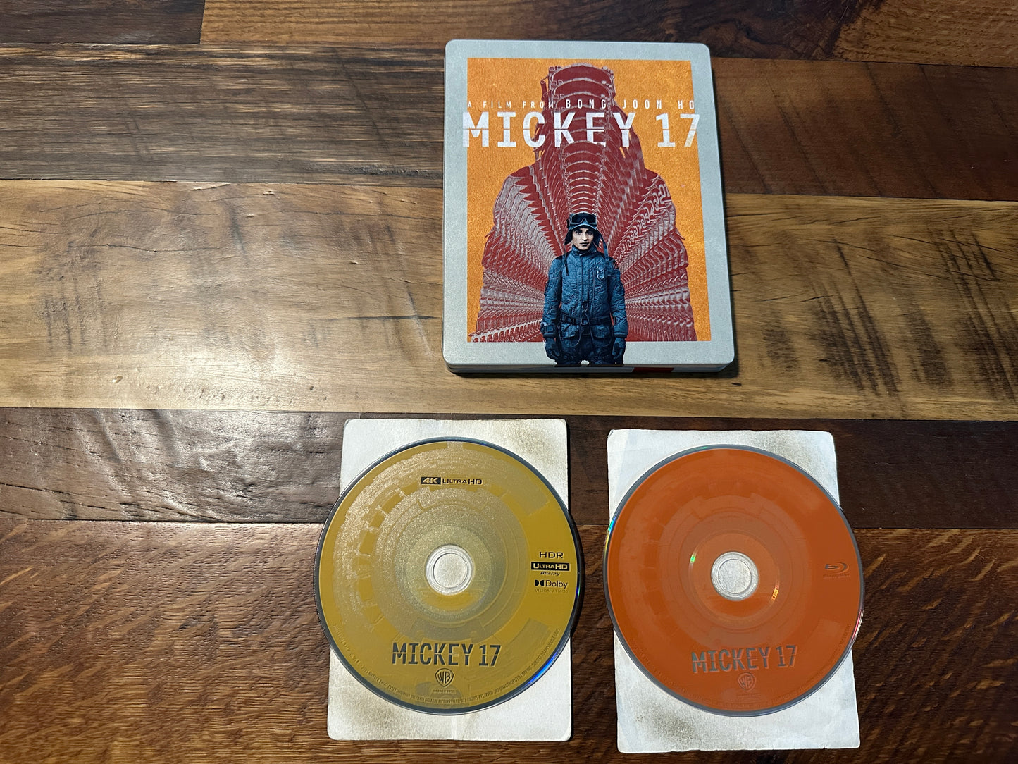 Mickey 17 (4K Ultra/Blu ray, Steelbook, Warner Bros, Limited Ed, No Digital)