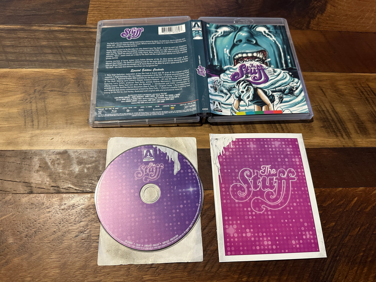 The Stuff (Blu ray, Arrow Video, 80’s Horror, Booklet, US Release)