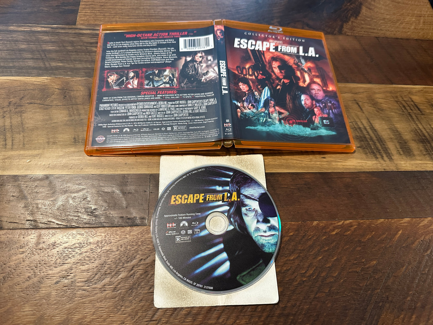 Escape From L.A. (Blu ray, Scream Factory, Collector's Edition, 90’s Classic)