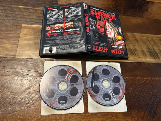 Shriek Pack DVD-Shriek Show-Flesh For the Beast & Dead Riot-