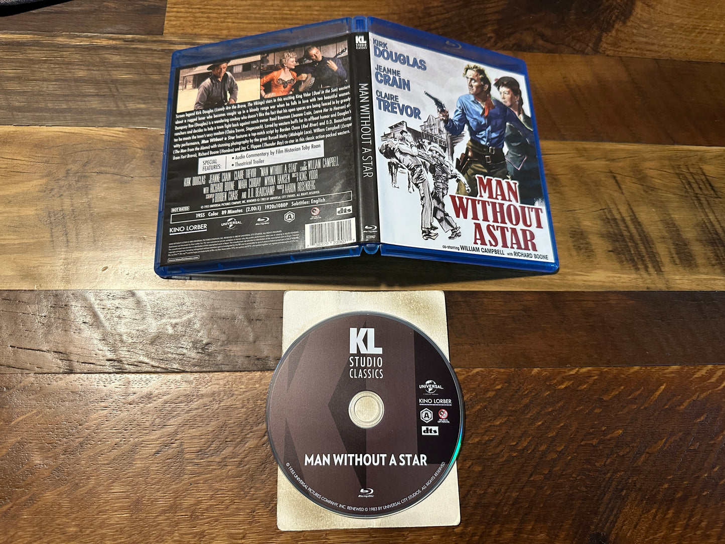 Man Without A Star (Blu ray, Kino Lorber, Kirk Douglas 50’s Classic)