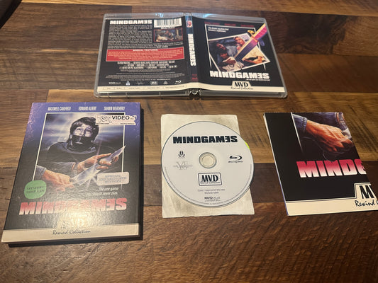 Mind Games Blu ray-MVD Rewind-80’s Classic Horror-Slipcover-