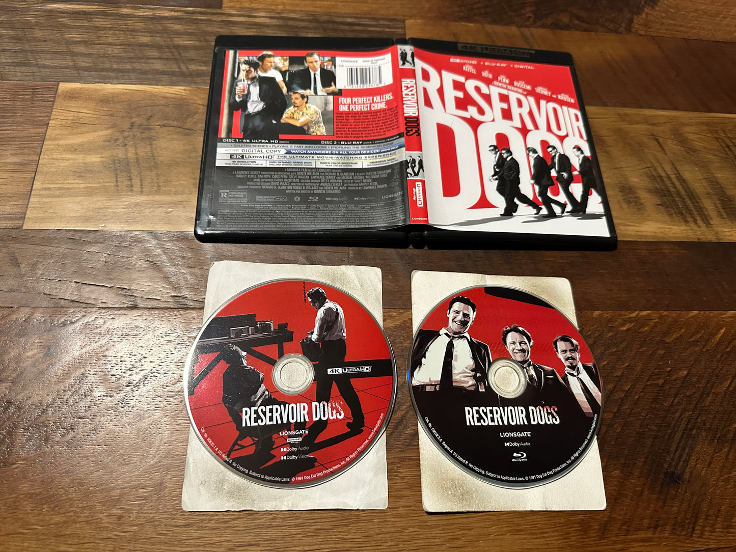 Reservoir Dogs (4K Ultra HD/Blu ray, Lionsgate, 2 Disc, No Digital)