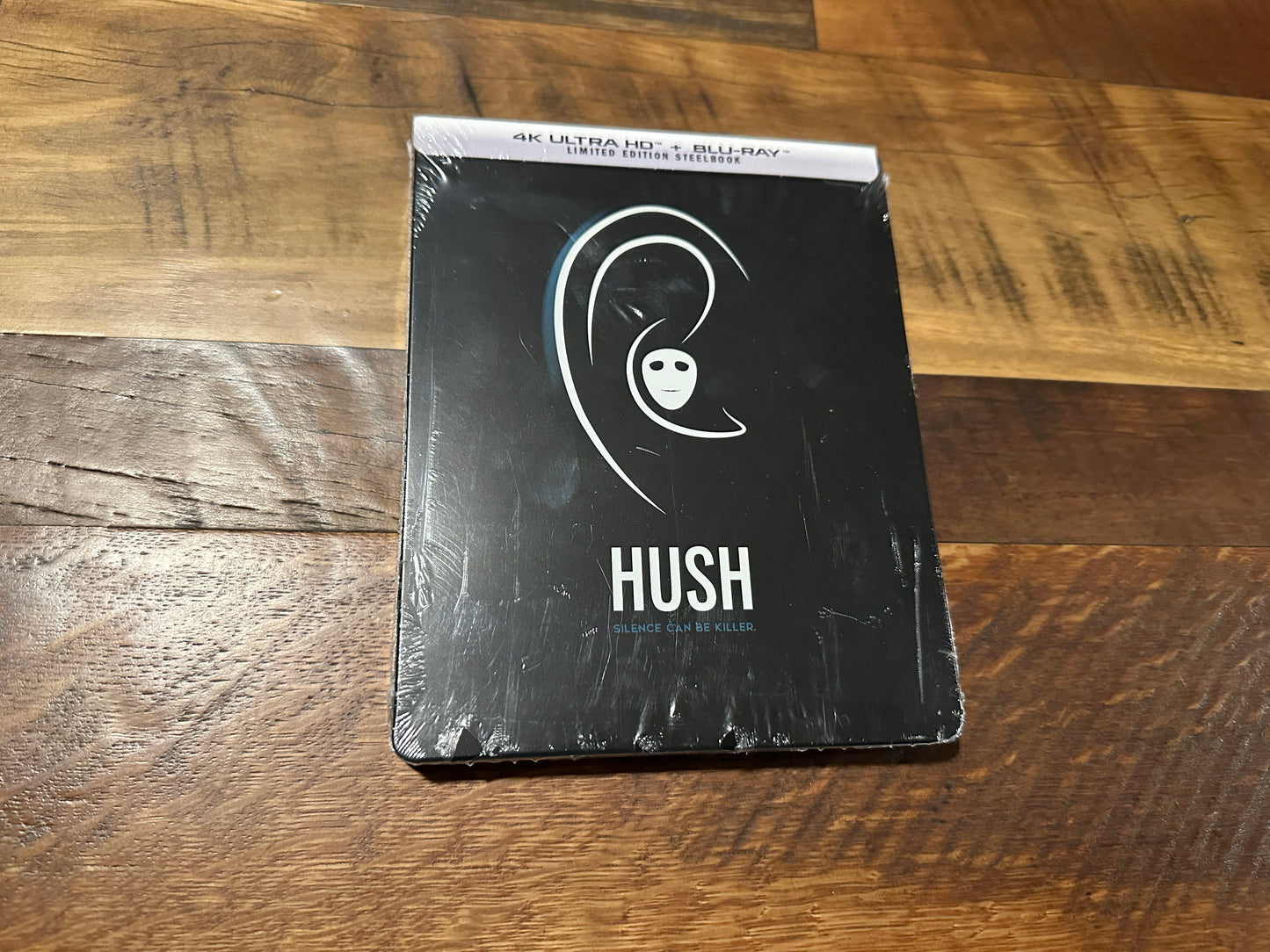 Hush (4K Ultra HD/Blu ray, Scream Factory, Steelbook, Limited Edition, NEW)
