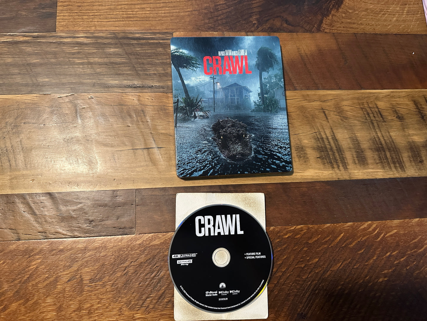 Crawl (4K Ultra HD, Steelbook, Paramount, Alligator Horror, No Digital)