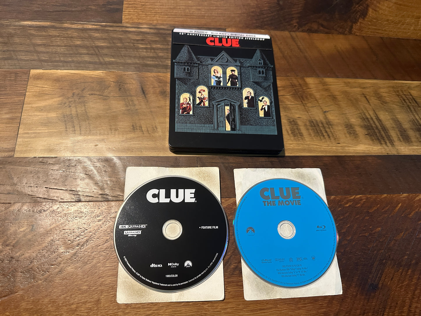 Clue (4K Steelbook, Paramount, 2 Disc, Classic, Widescreen, No Digital)