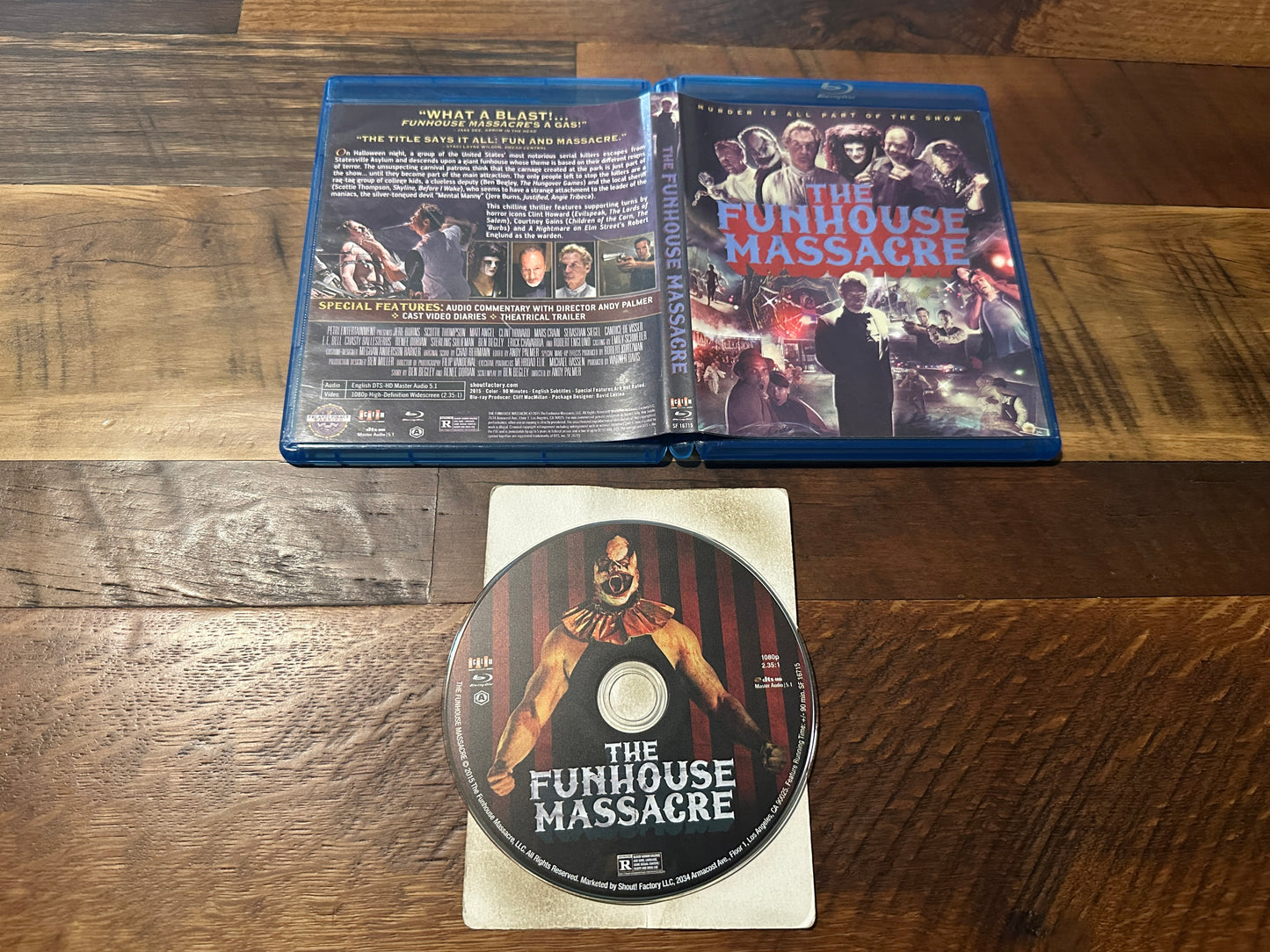 The Funhouse Massacre (Blu ray, Scream Factory, 2015 Horror Classic)