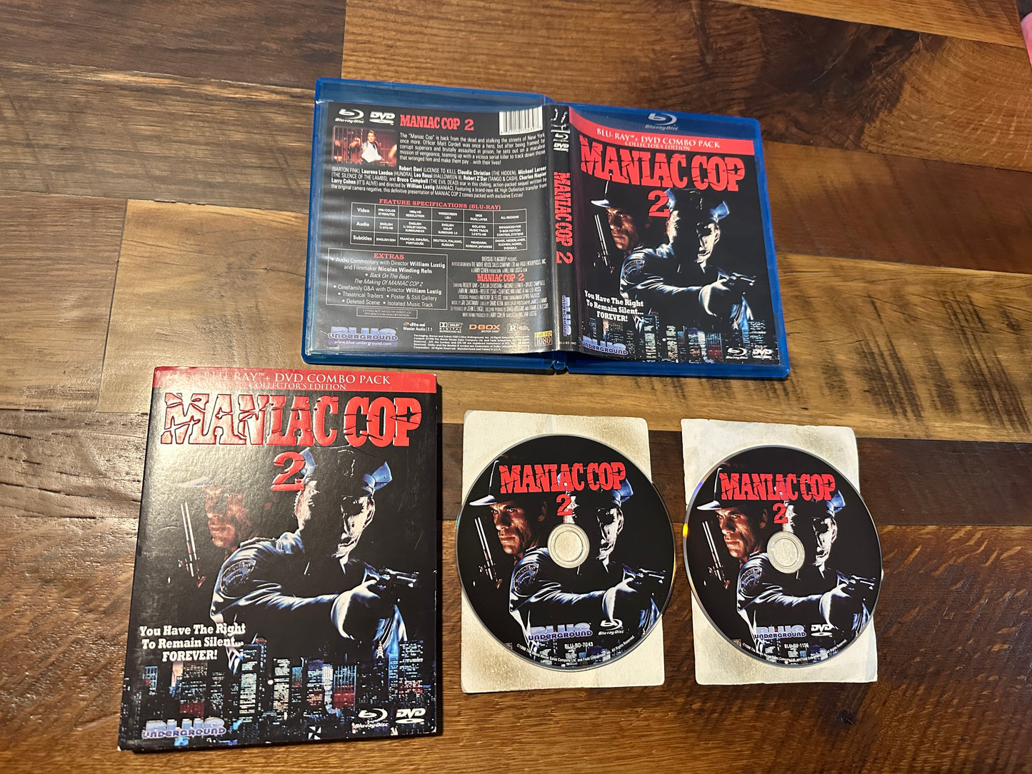 Maniac Cop 2 (Blu ray/DVD, Blue Underground, Slipcover, Collector’s Ed)