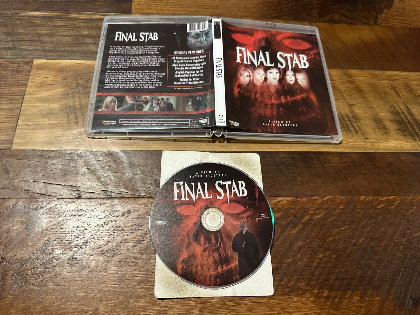 Final Stab (Blu ray, Massacre Video, 2001 Horror Classic)