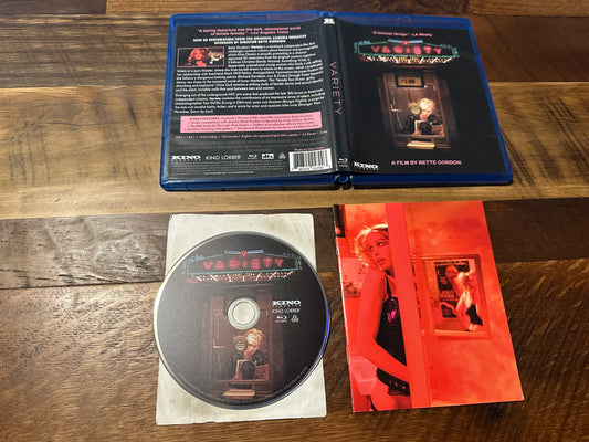 Variety Blu ray-Kino Classics-80’s Classic-Booklet-Bette Gordon-Widescreen-