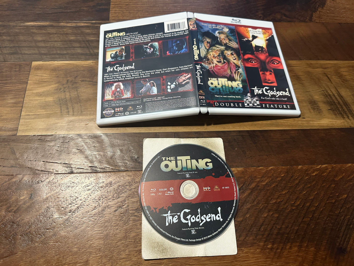 The Outing & The Godsend (Blu ray, 80’s Horror, 2 Disc, Scream Factory)