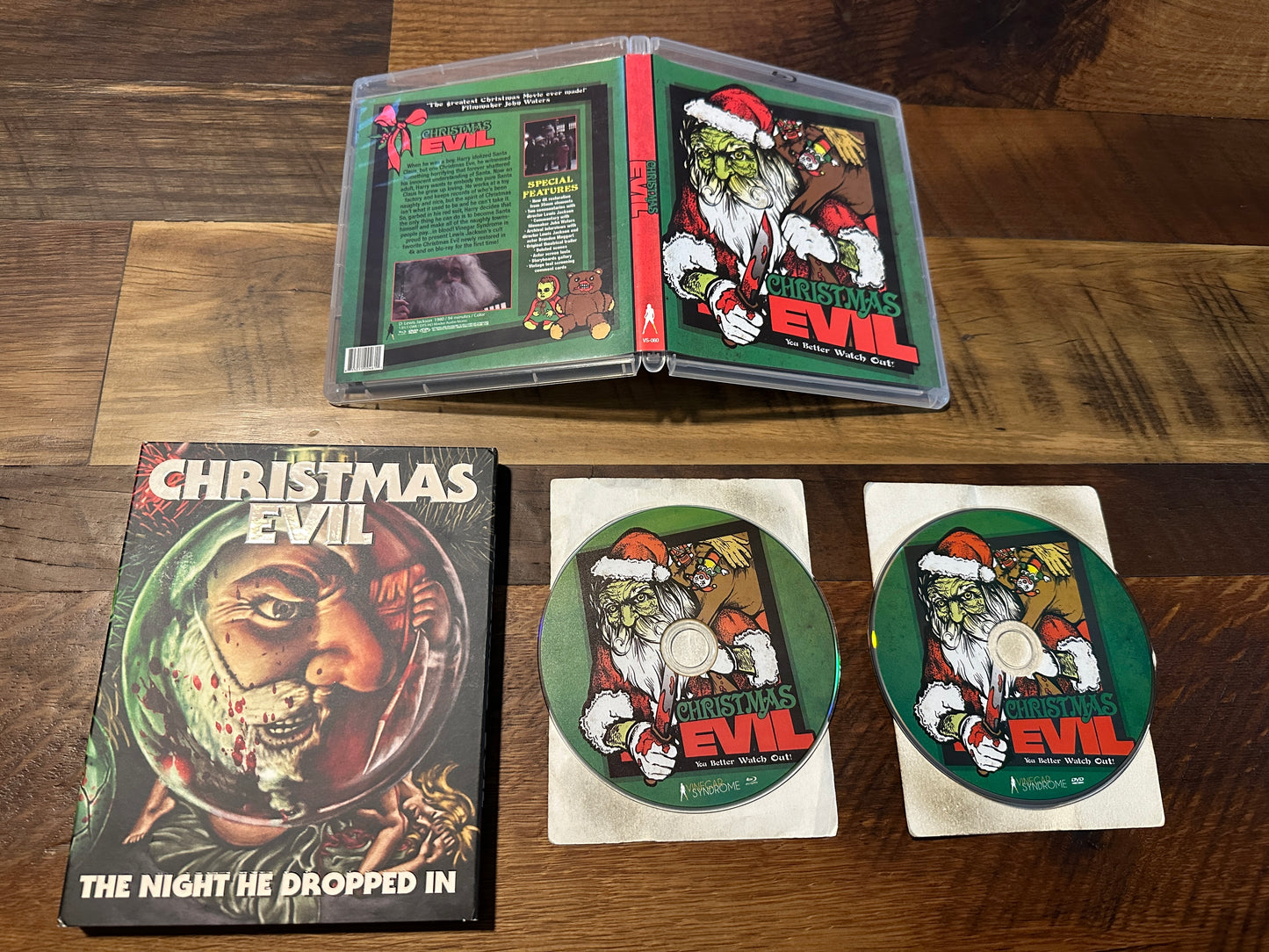 Christmas Evil Blu ray/DVD-Vinegar Syndrome-80’s Horror-VSMC Slipcover