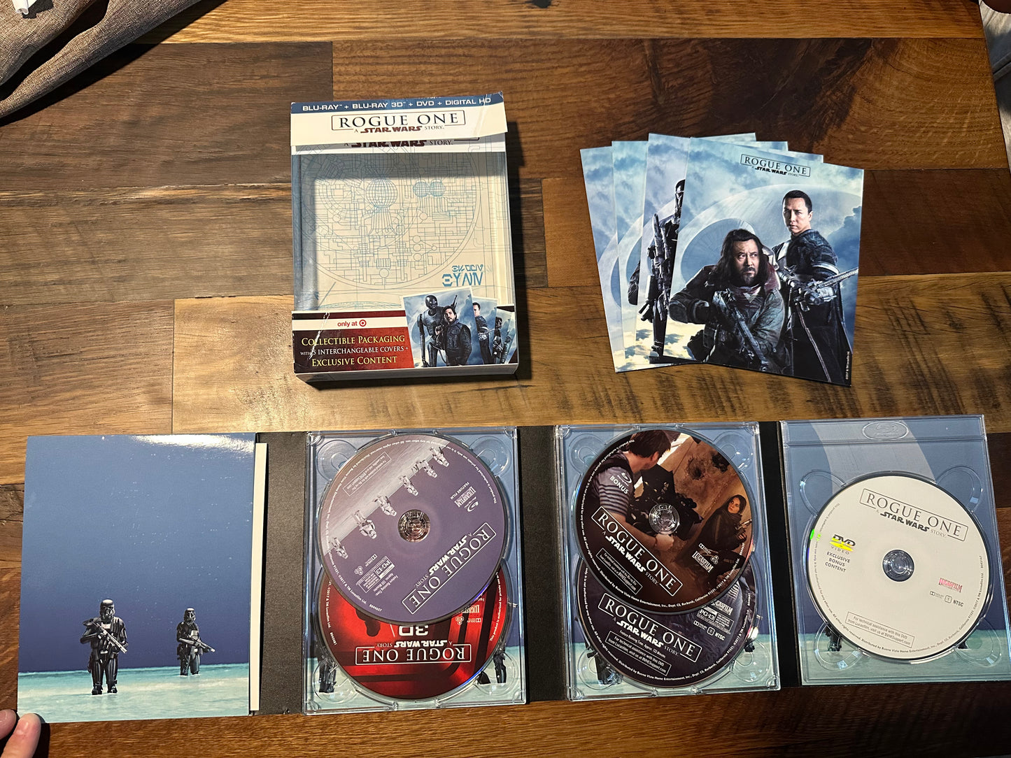 Star Wars Rogue One Blu ray 3D/Blu Ray/DVD-Target Exclusive-No Digital-