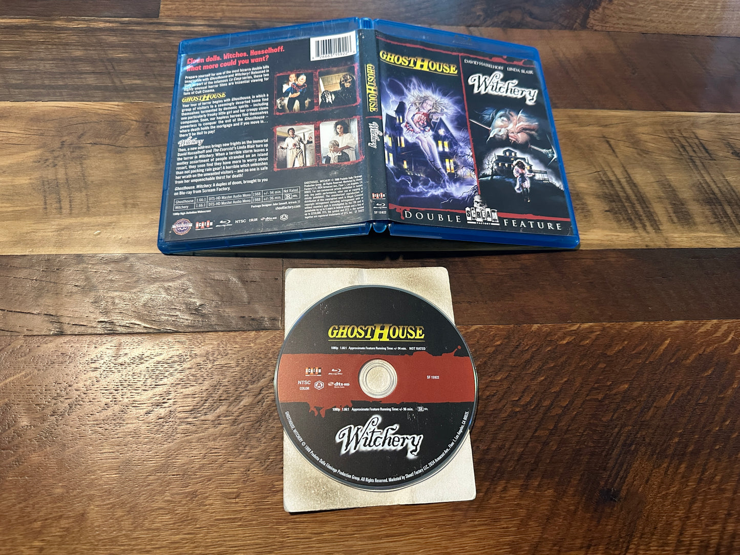 Ghosthouse & Witchery (Blu ray, Scream Factory, Double Feature, OOP)