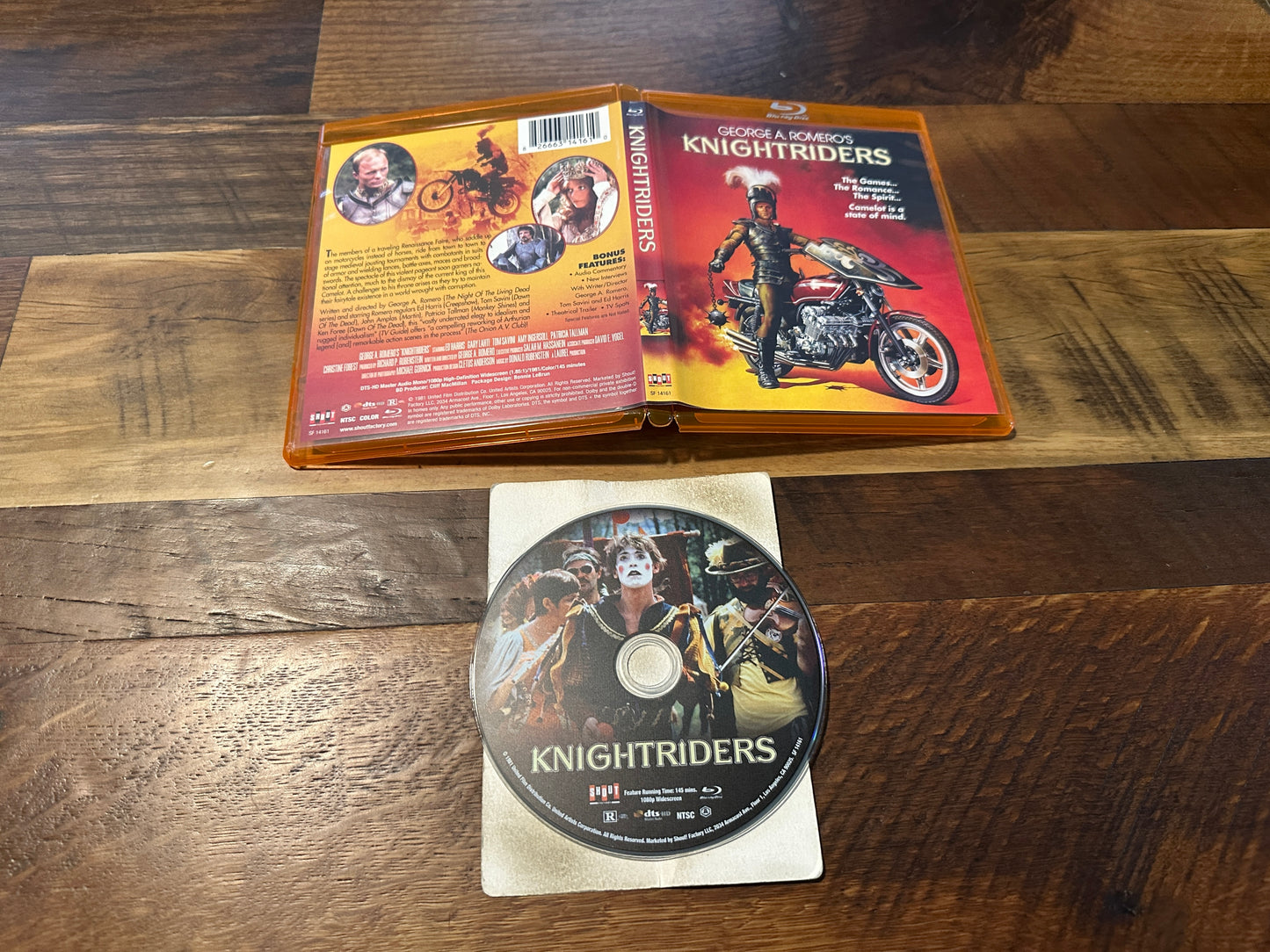 Knightriders (Blu ray, Shout Factory, George Romero’s Classic)