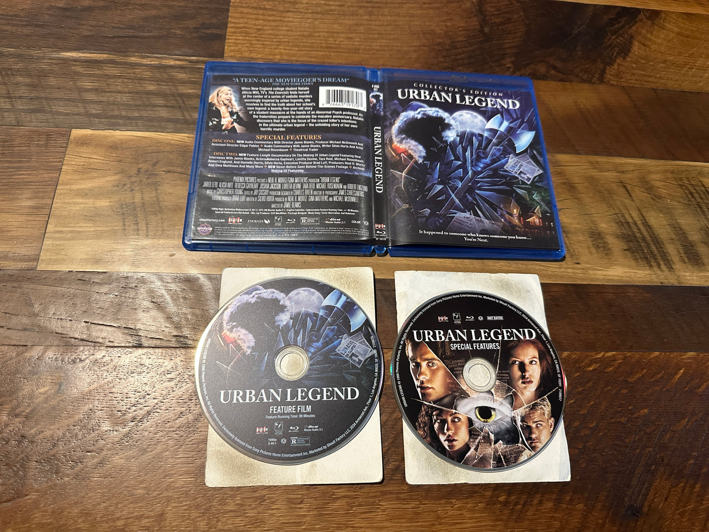 Urban Legend (Blu ray, Collector’s Edition, Scream Factory, 2 Disc, 90’s Horror)