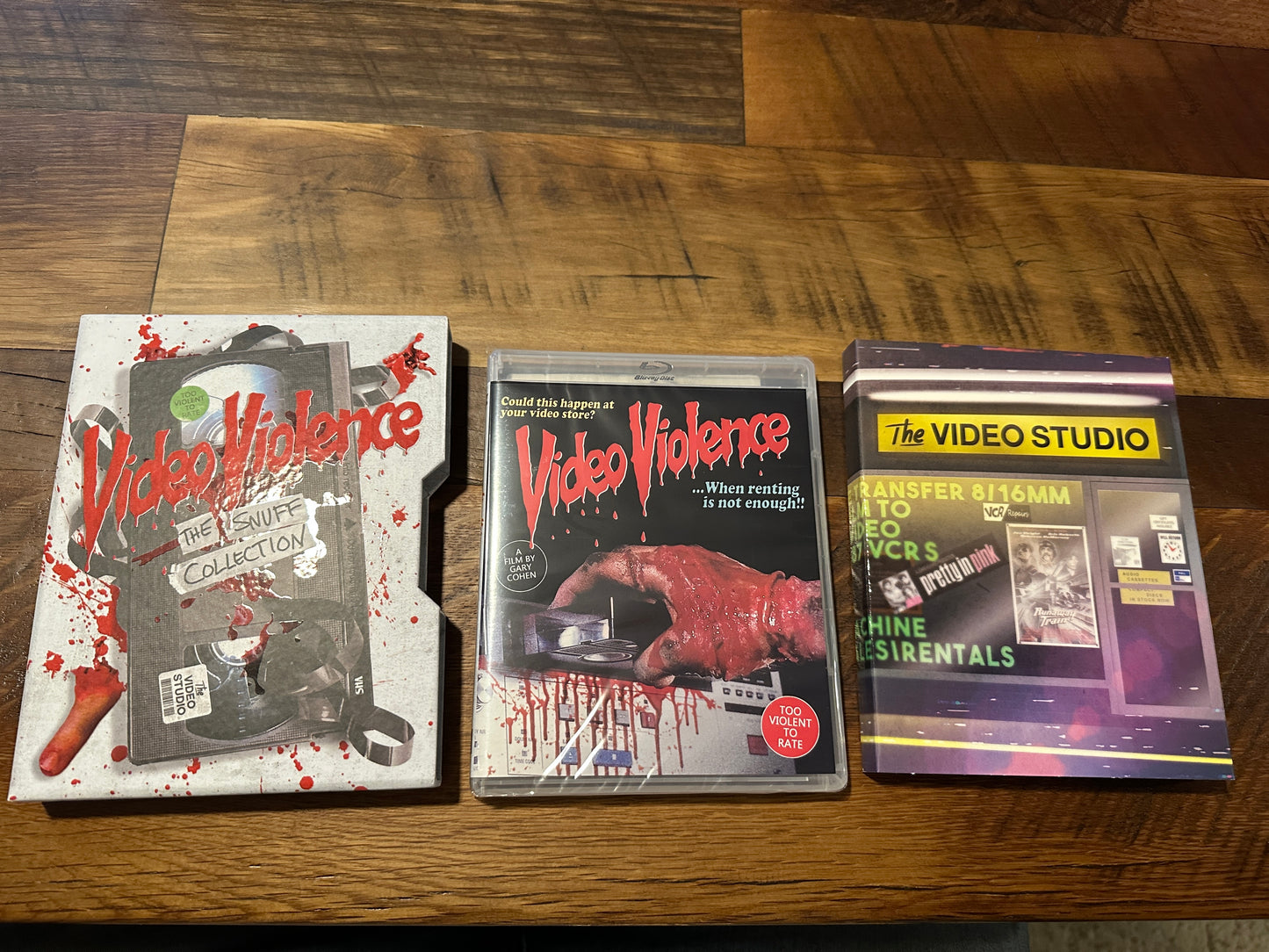 Video Violence 1 & 2 the Snuff Collection (Blu Ray, Vinegar Syndrome, Hard Slipcover)