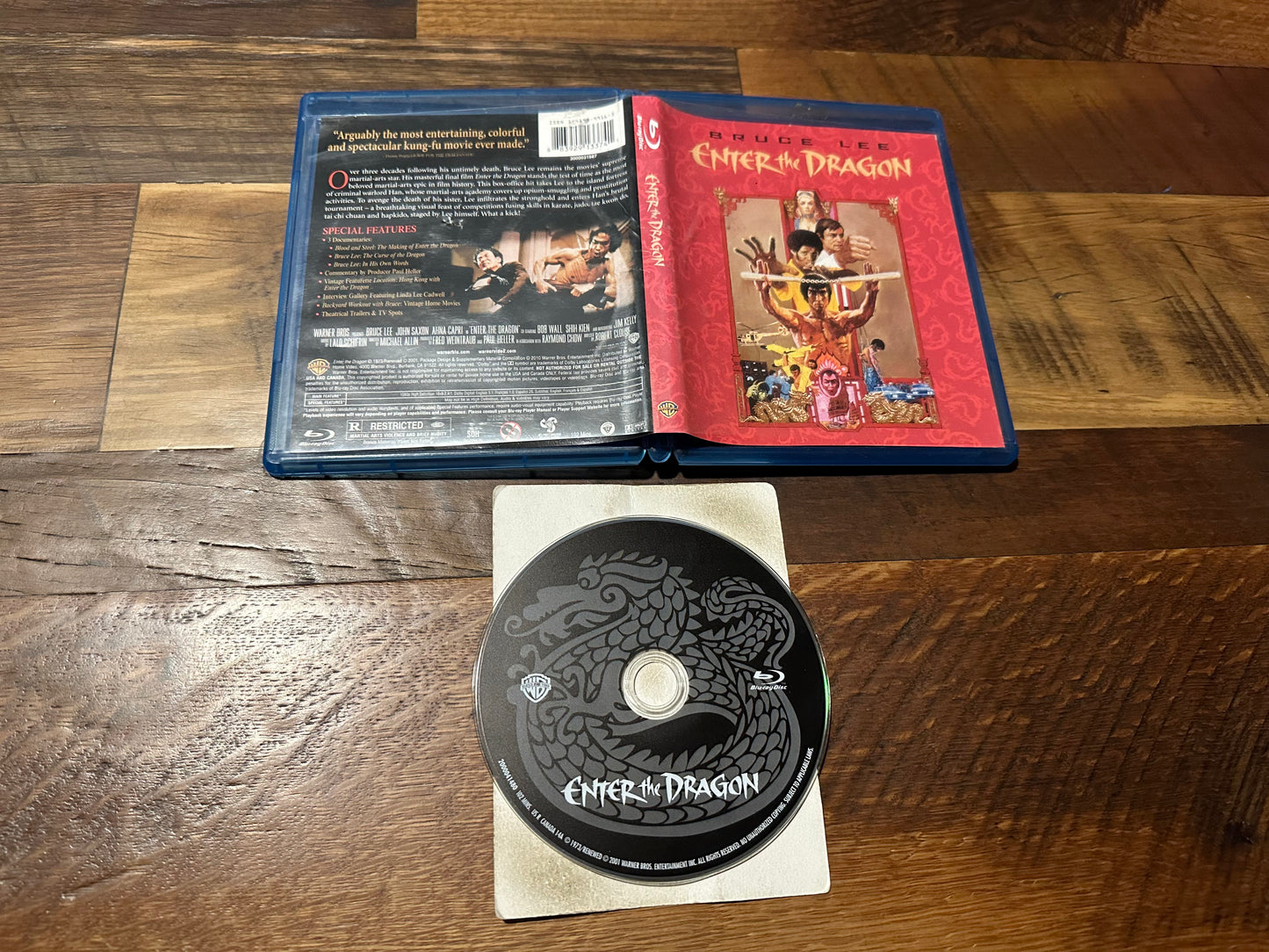 Enter The Dragon Blu ray-Warner Bros-70’s Bruce Lee Classic-Widescreen