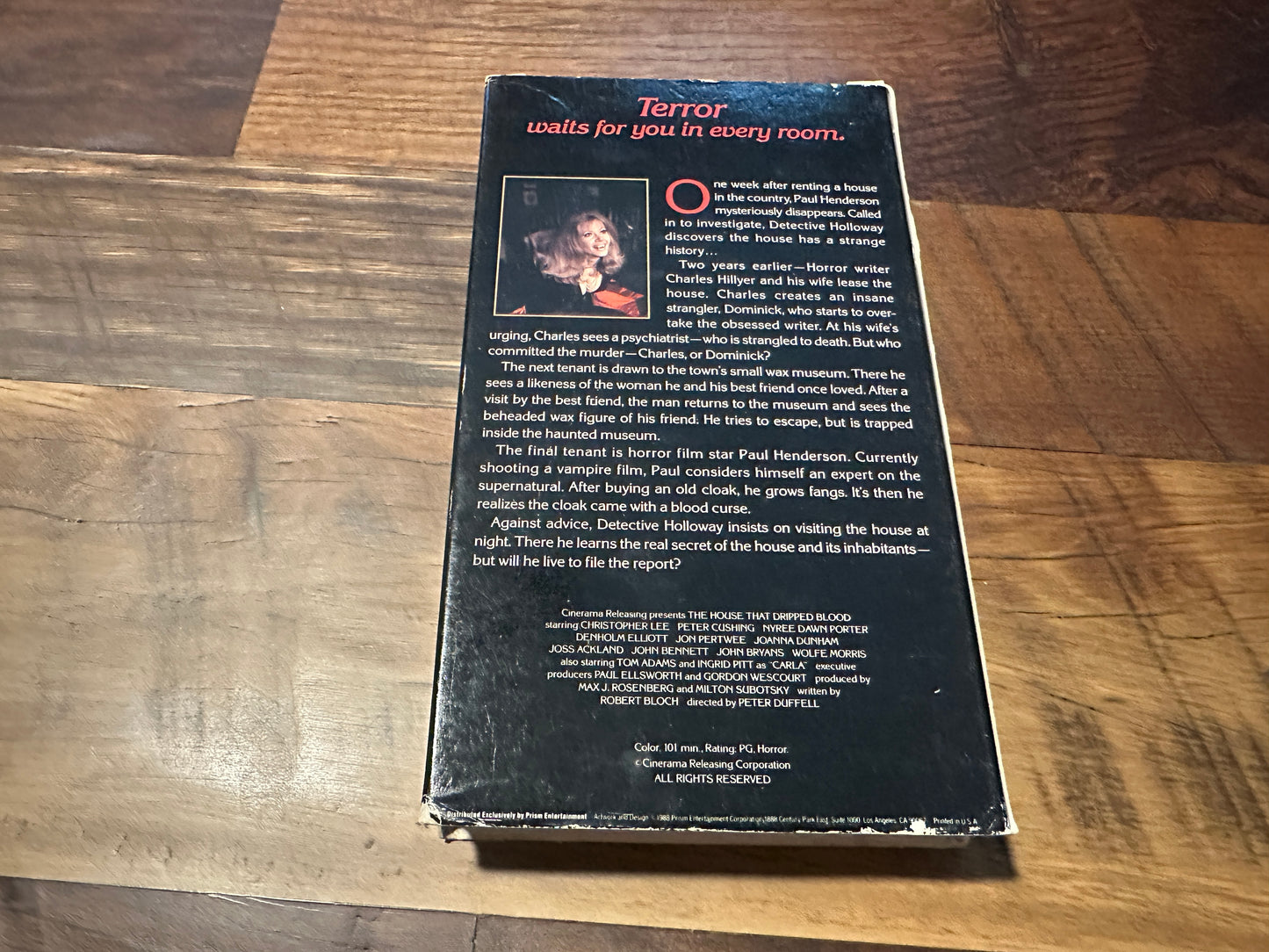The House That Dripped Blood VHS-Prism Entertainment-Slipcase-