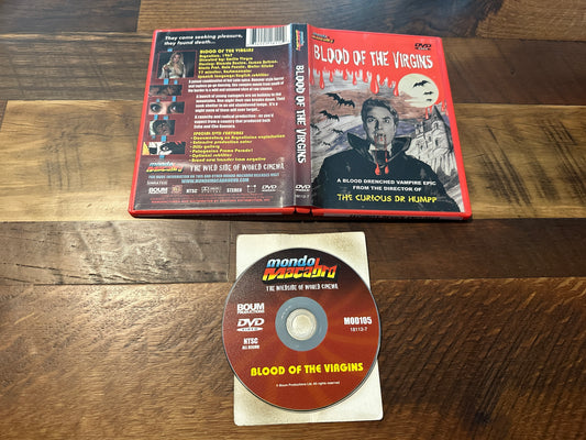 Blood Of The Virgins DVD-Mondo Macabro-60’s Horror Classic-