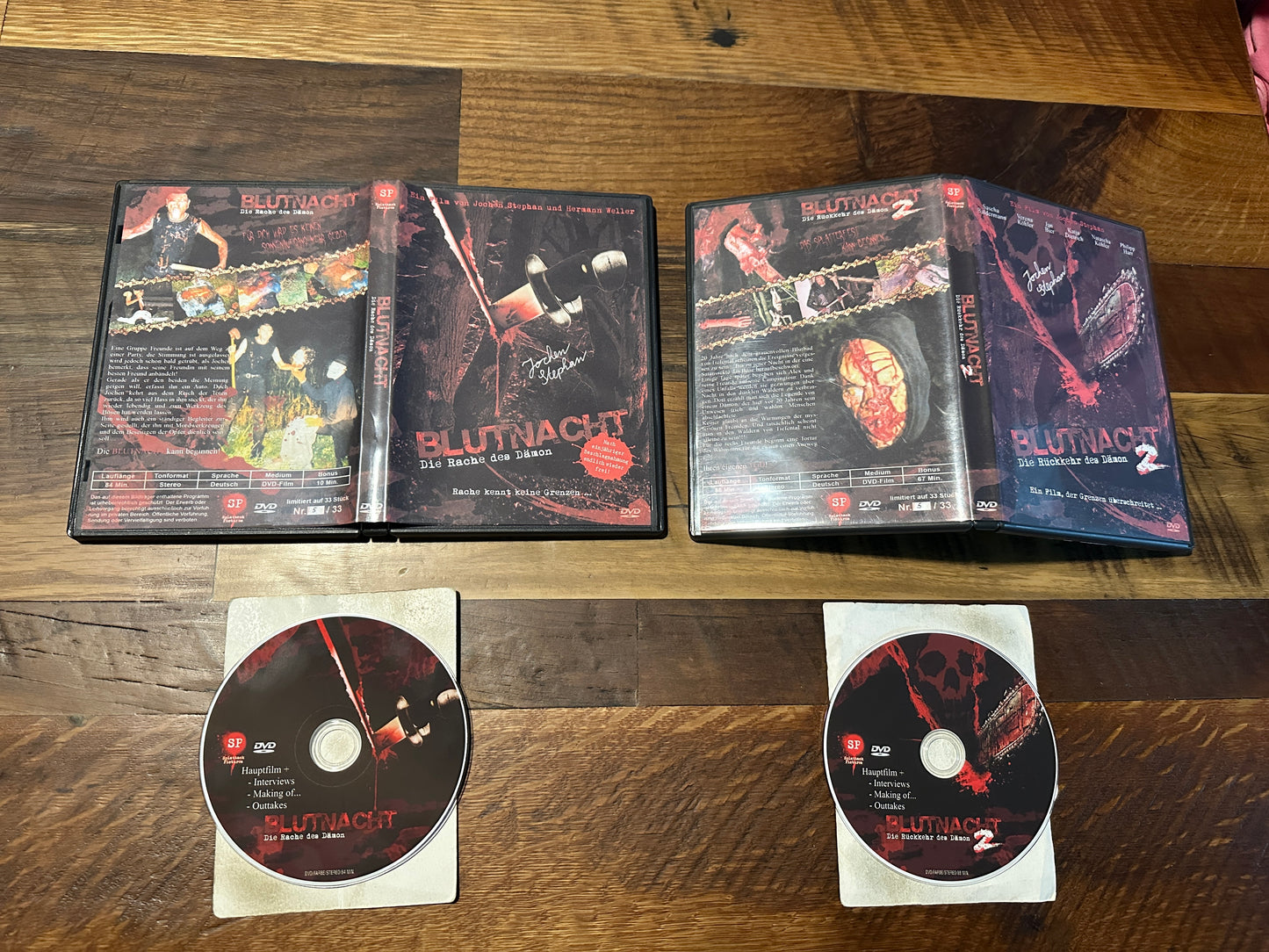 Blutnacht 1 & 2 (DVD-R's - Rare German Splatter - Signed - Ultra Gore)