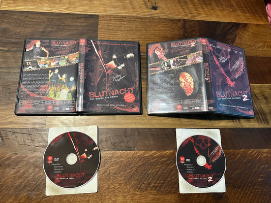 Blutnacht 1 & 2 (DVD-R's - Rare German Splatter - Signed - Ultra Gore)