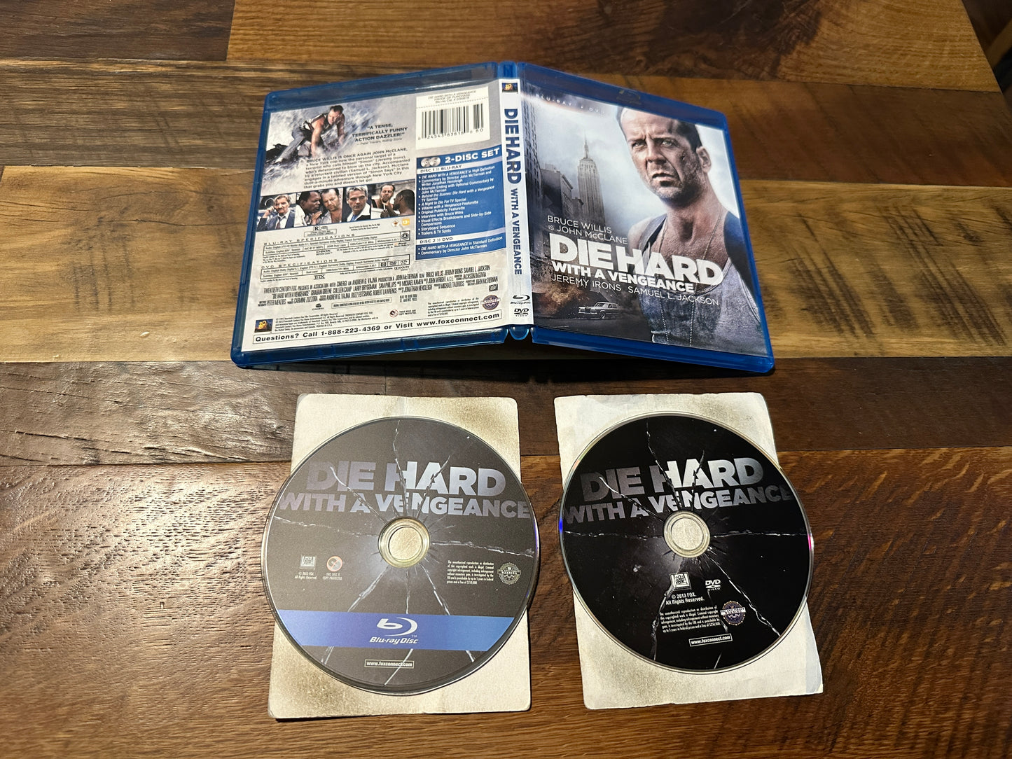 Die Hard With A Vengeance (Blu ray/DVD, 20th Century Fox, Bruce Willis)