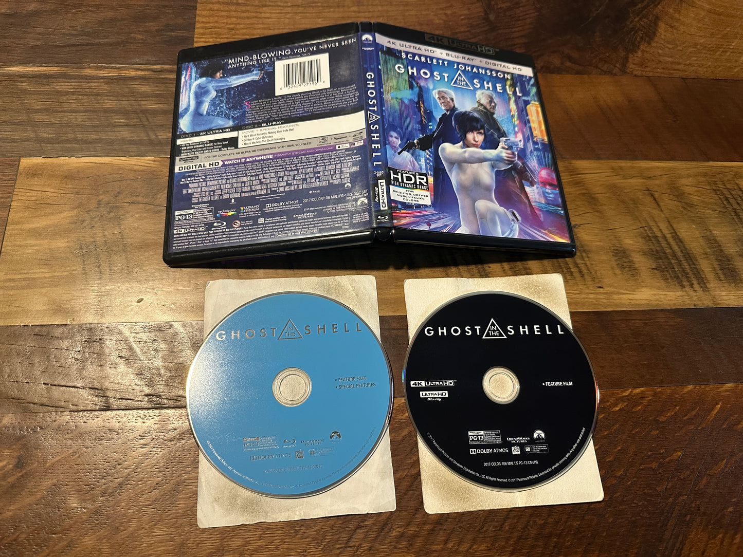 Ghost In The Shell (4K Ultra HD/Blu ray, Paramount, 2 Disc, No Digital)