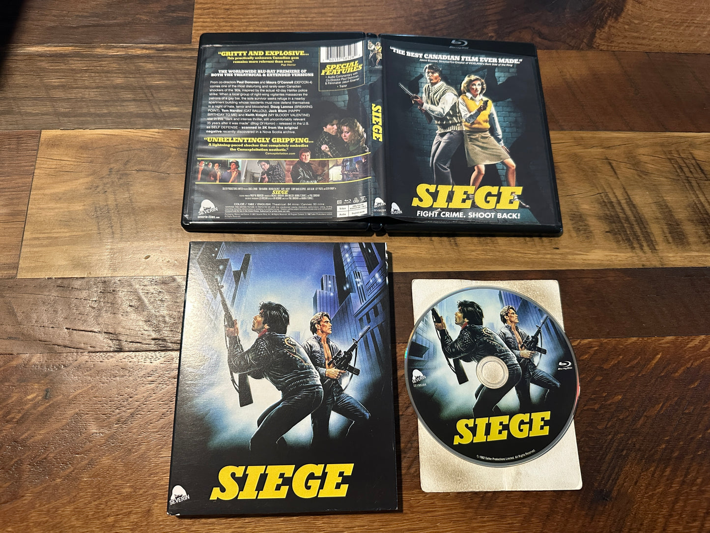 Siege (Blu ray, Severin, Rare Slipcover, 80's Classic Horror)