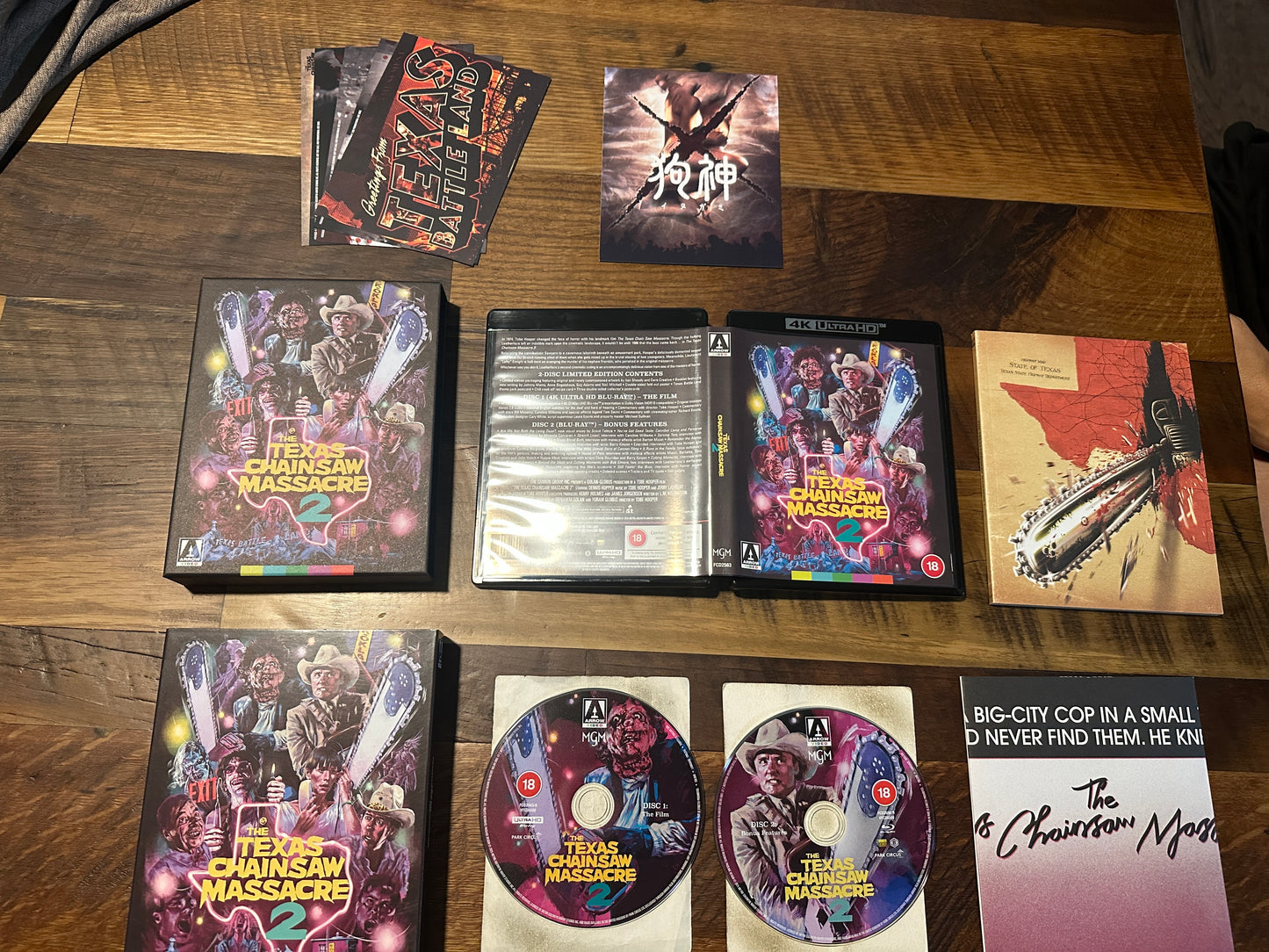 The Texas Chainsaw Massacre 2 (4K Ultra HD, Arrow Video, Limited Ed, Slip)