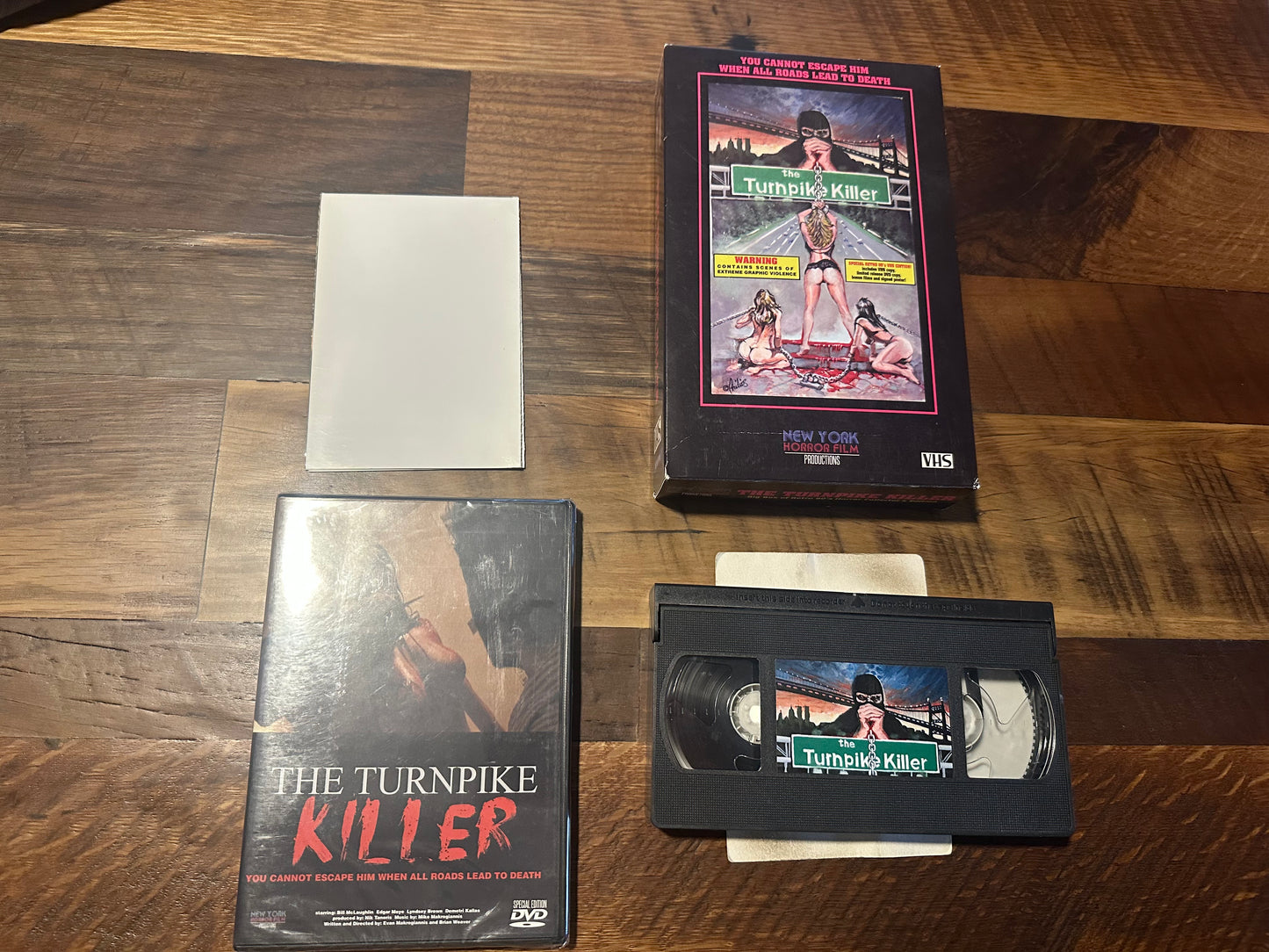 The Turnpike Killer VHS & DVD-Collector’s Big Box VHS Packaging-OOP