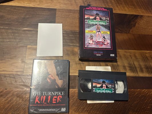 The Turnpike Killer VHS & DVD-Collector’s Big Box VHS Packaging-OOP