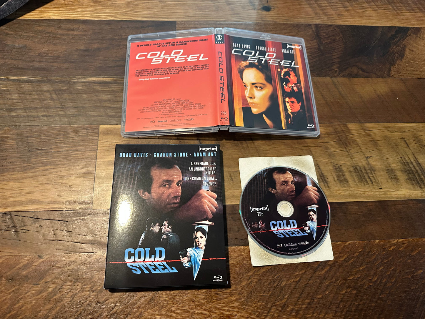 Cold Steel Blu ray-Imprint-80’s Classic-Sharon Stone-Slipcase-