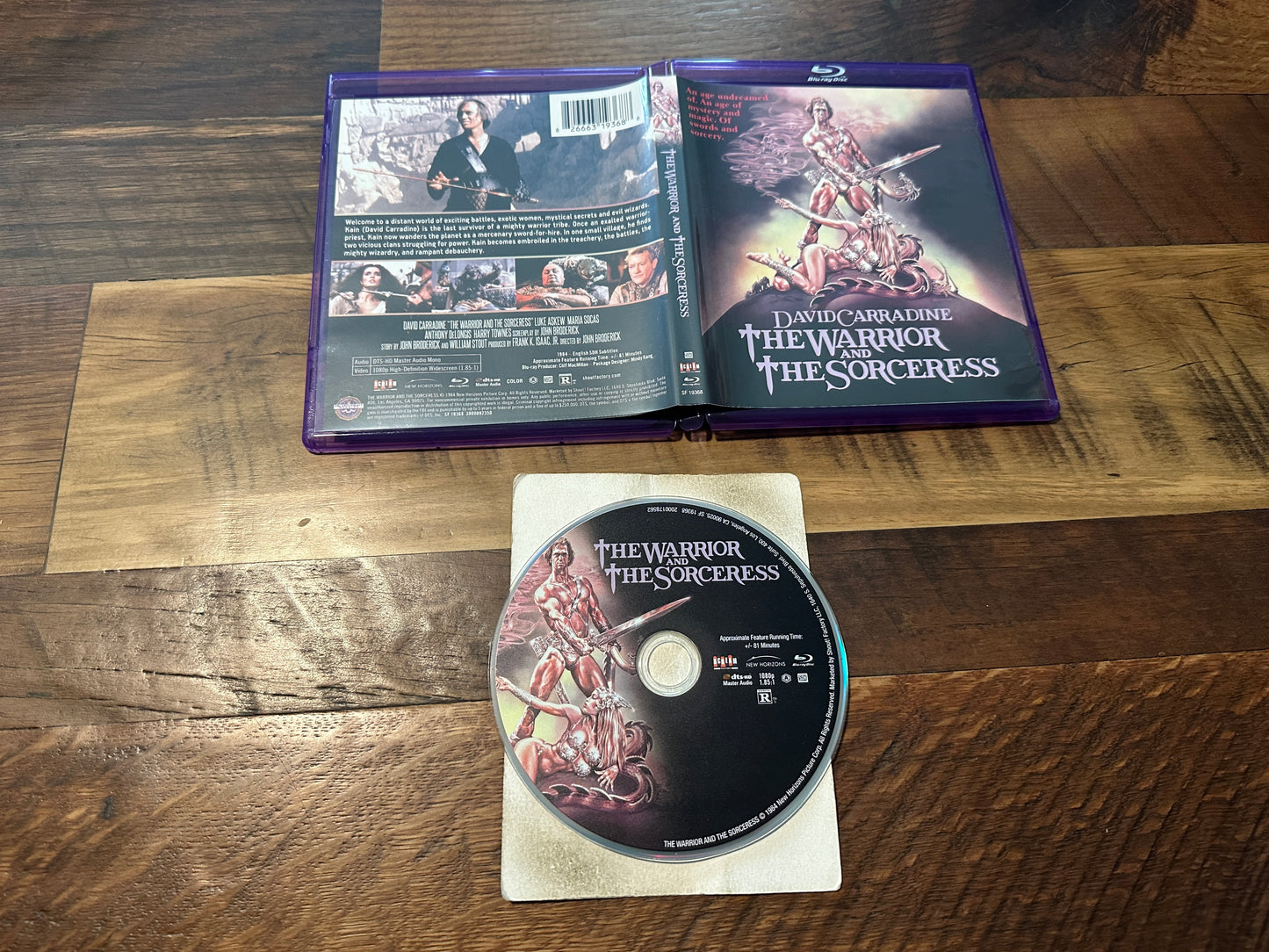 The Warrior And The Sorceress (Blu ray, Scream Factory, 80’s Classic)