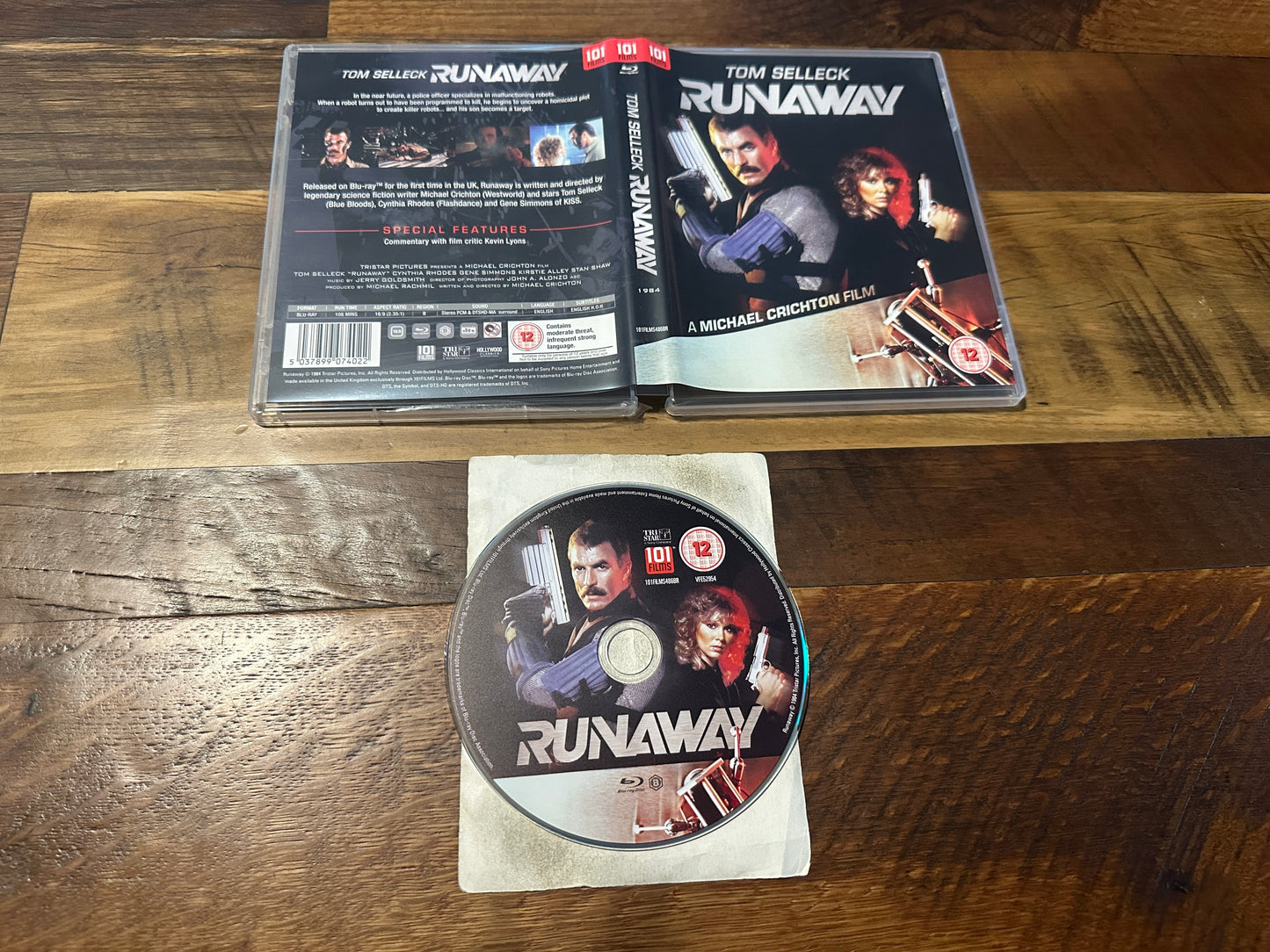 Runaway (Blu ray, 101 Films, Tom Selleck 80’s Classic, Region B)