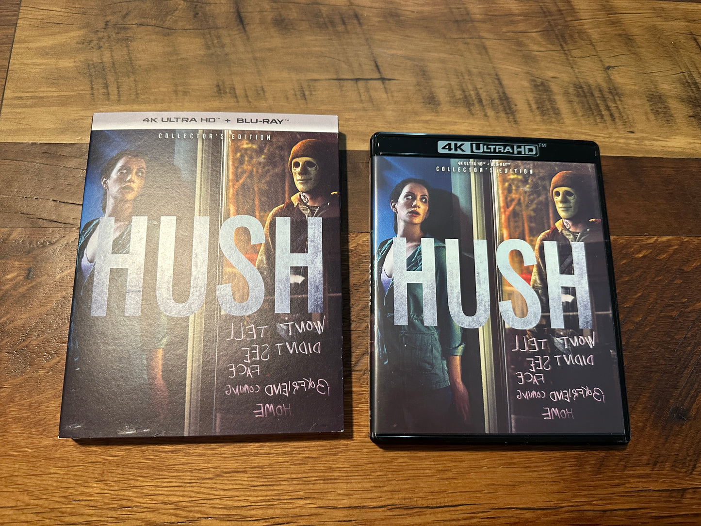 Hush (4K Ultra HD/Blu ray, Scream Factory, Slipcover, collector’s Edition)