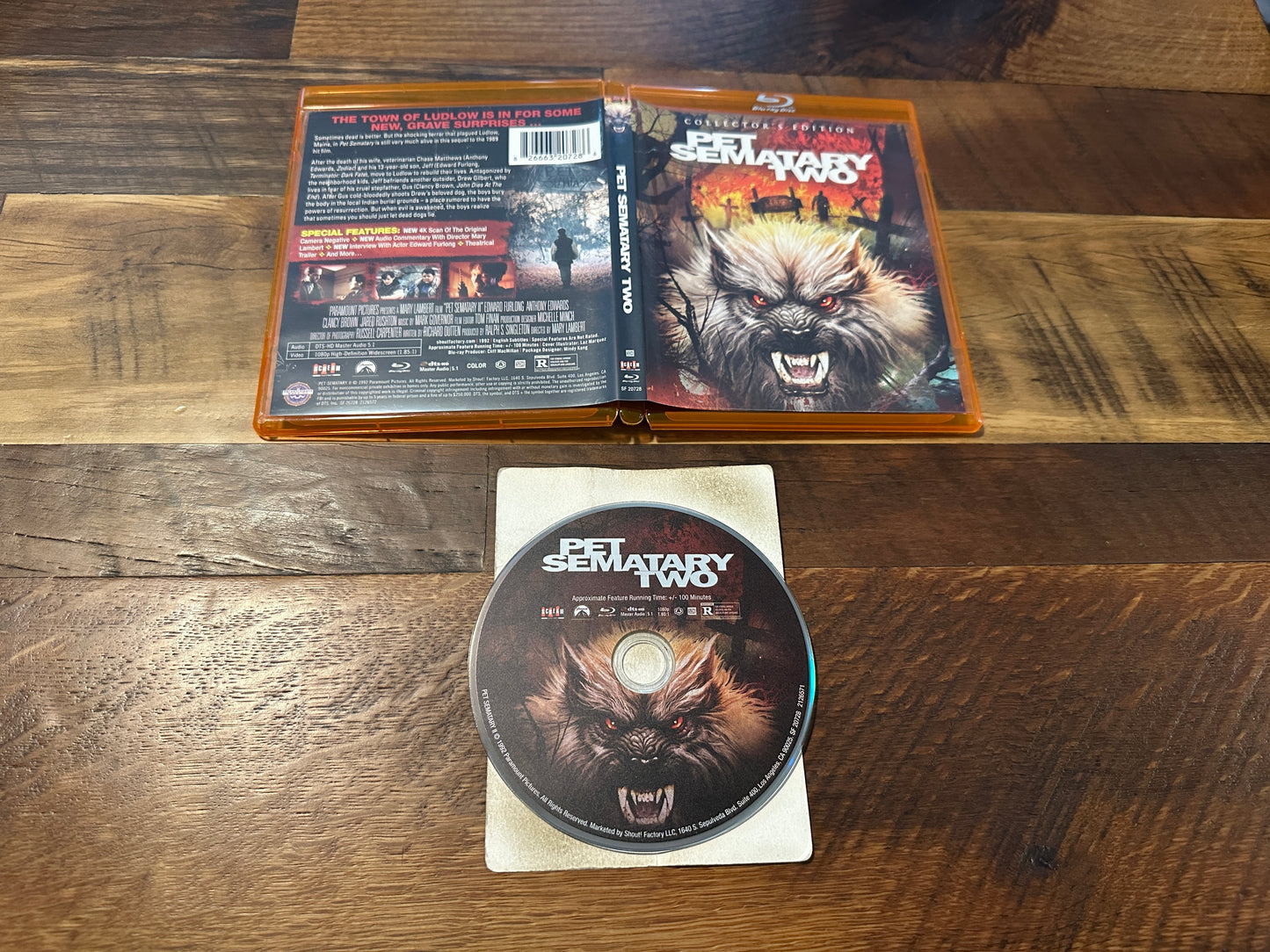 Pet Sematary Two (Blu ray, Scream Factory, Collector’s Edition, 90’s Horror)