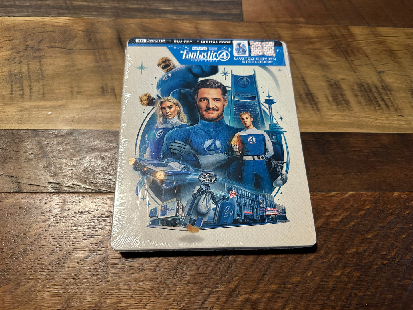 The Fantastic 4 Four First Steps 4K Ultra HD/Blu ray, Steelbook, NEW)