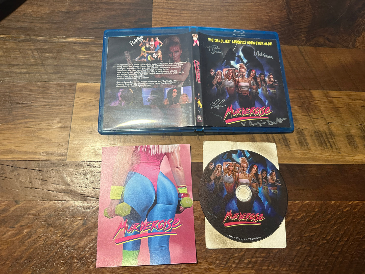 Murdercise (Blu ray, A & P Production, Signed X5, Obscure Horror)
