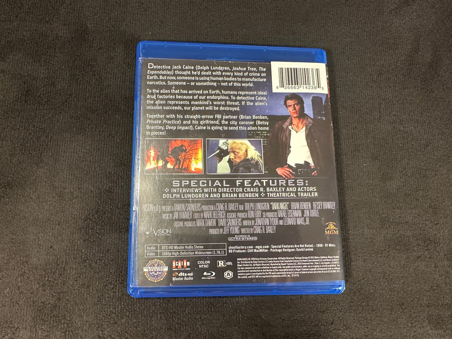 Dark Angel (Blu ray, Scream Factory, 90’s Dolph Lundgren Classic)