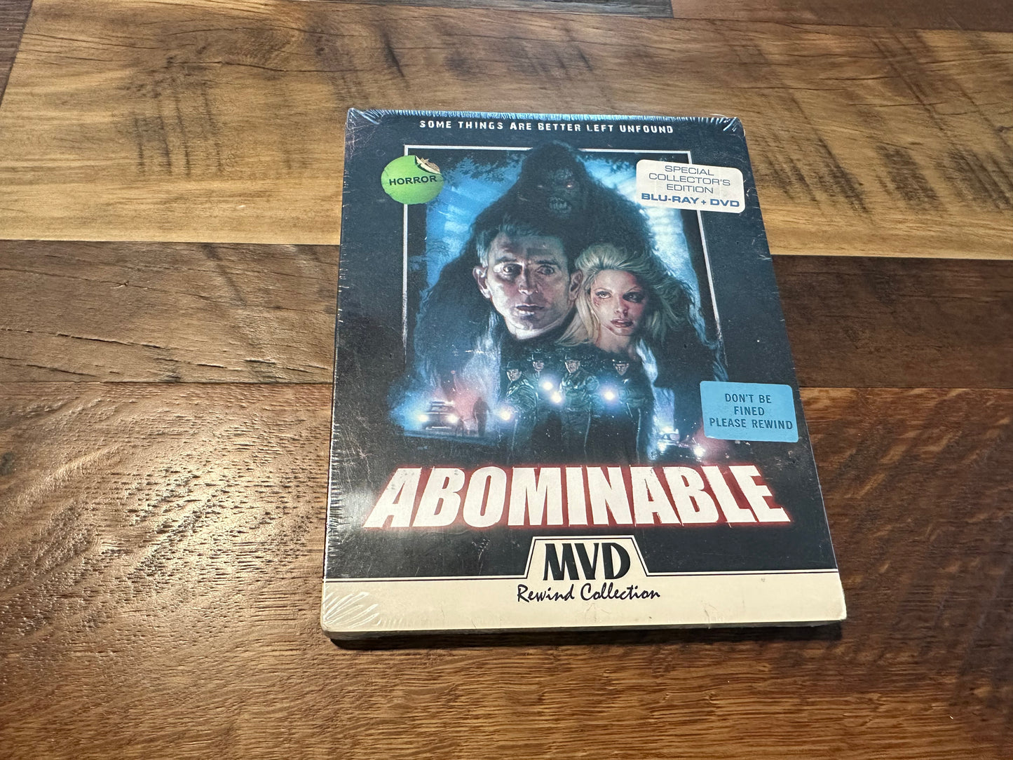 Abominable Blu ray/DVD-MVD Rewind Collection-Poster-Slipcover-NEW