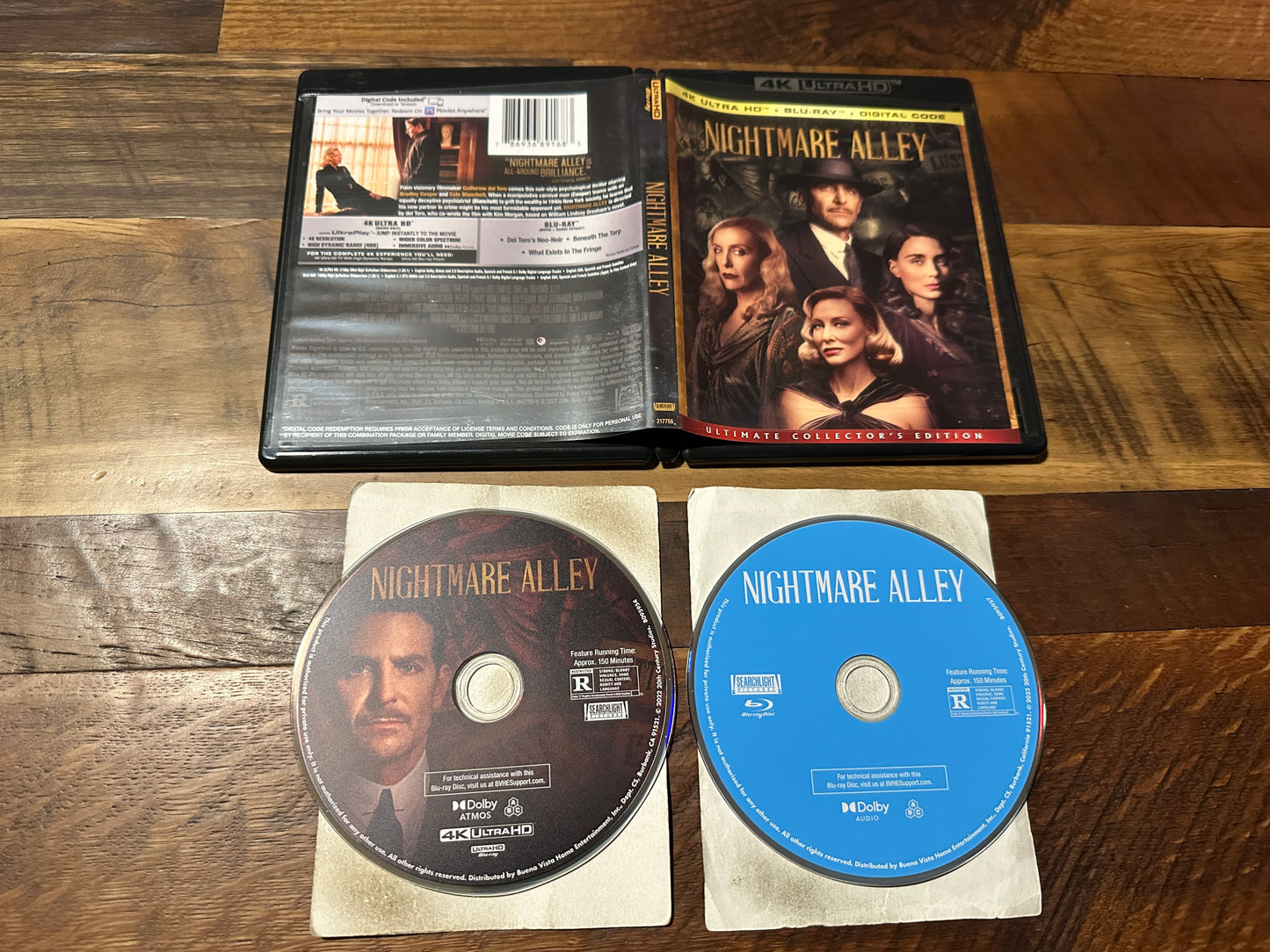 Nightmare Alley (4K Ultra HD/Blu ray, 20th Century Fox, 2 Disc, No Digital)