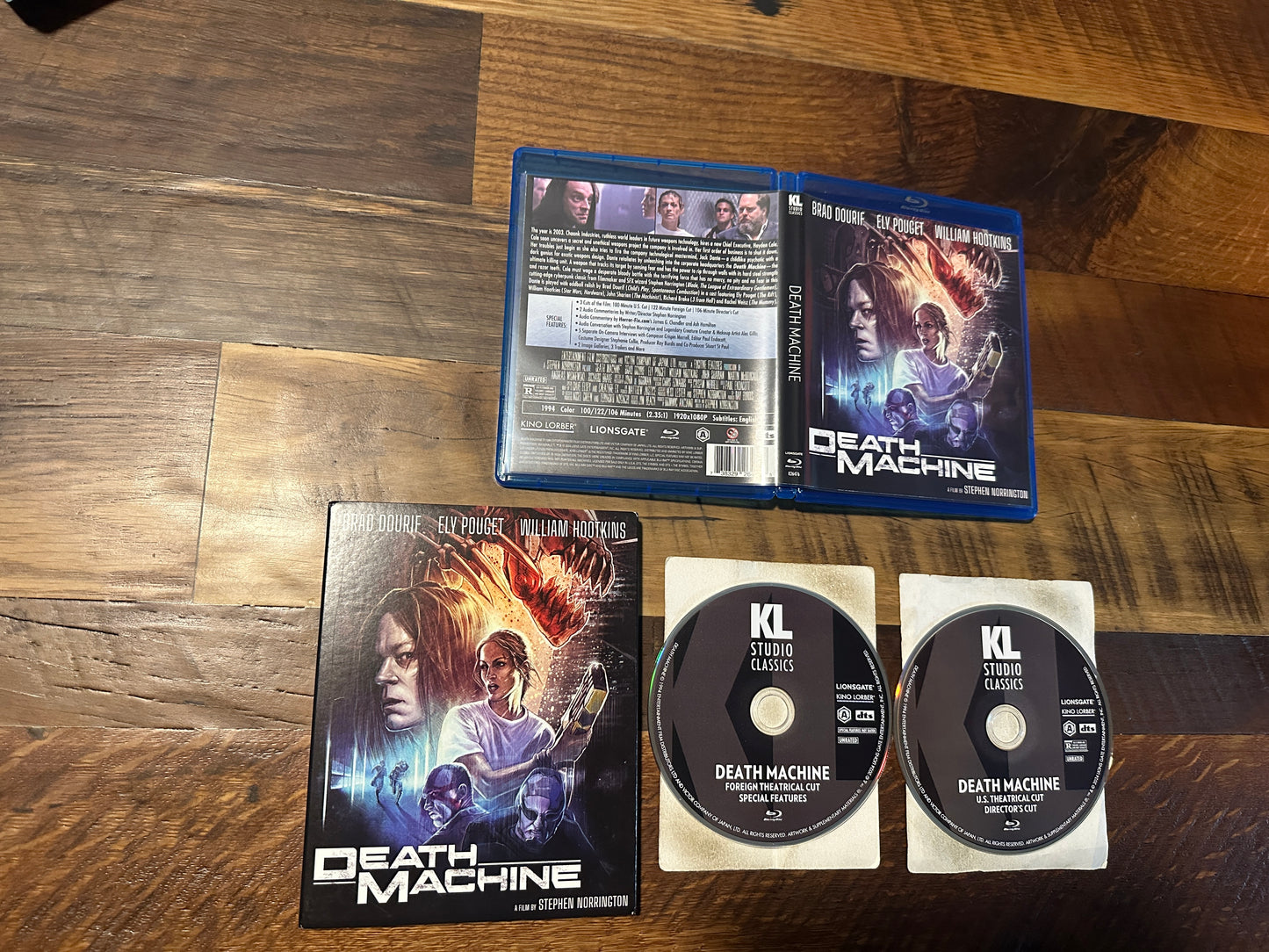 Death Machine (Blu ray, Kino Lorber, 90's Horror Classic, Rare Slipcover)