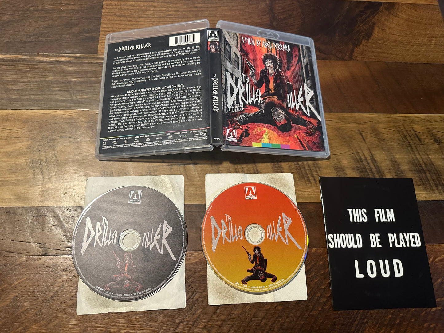 The Driller Killer Blu ray/DVD-Arrow Video-Booklet-70’s Horror-