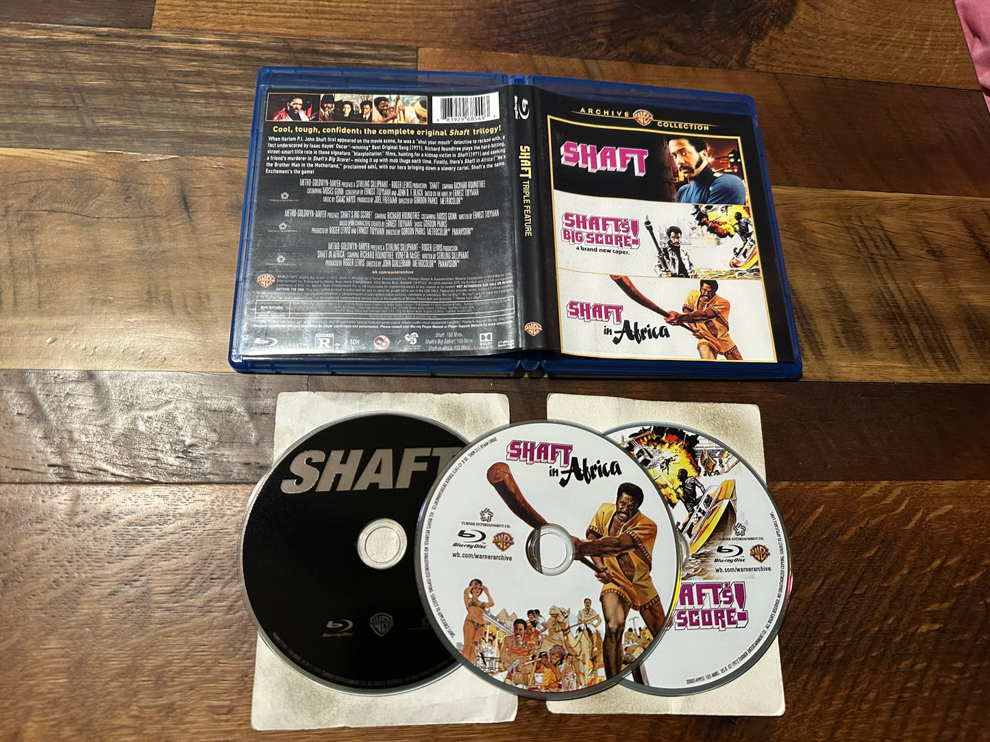 Shaft & Shaft’s Big Score & Shaft In Africa (Blu ray, WB Archive Collection)