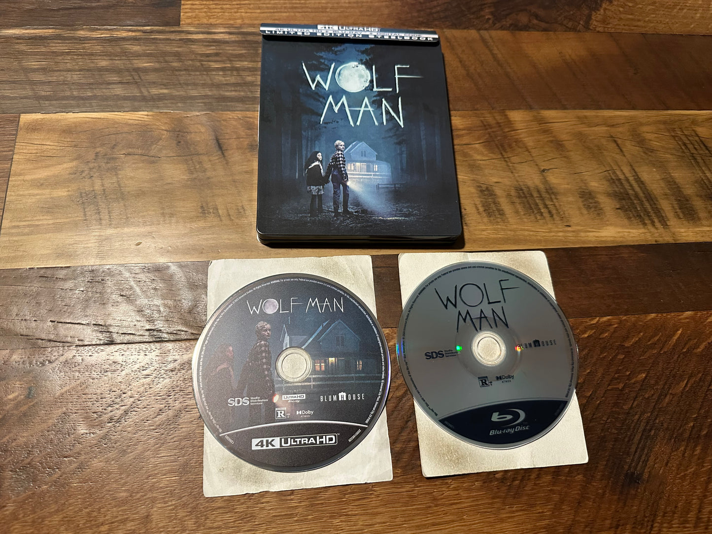 Wolf Man 2025 4K Ultra HD/Blu ray-Universal-Steelbook-No Digital-