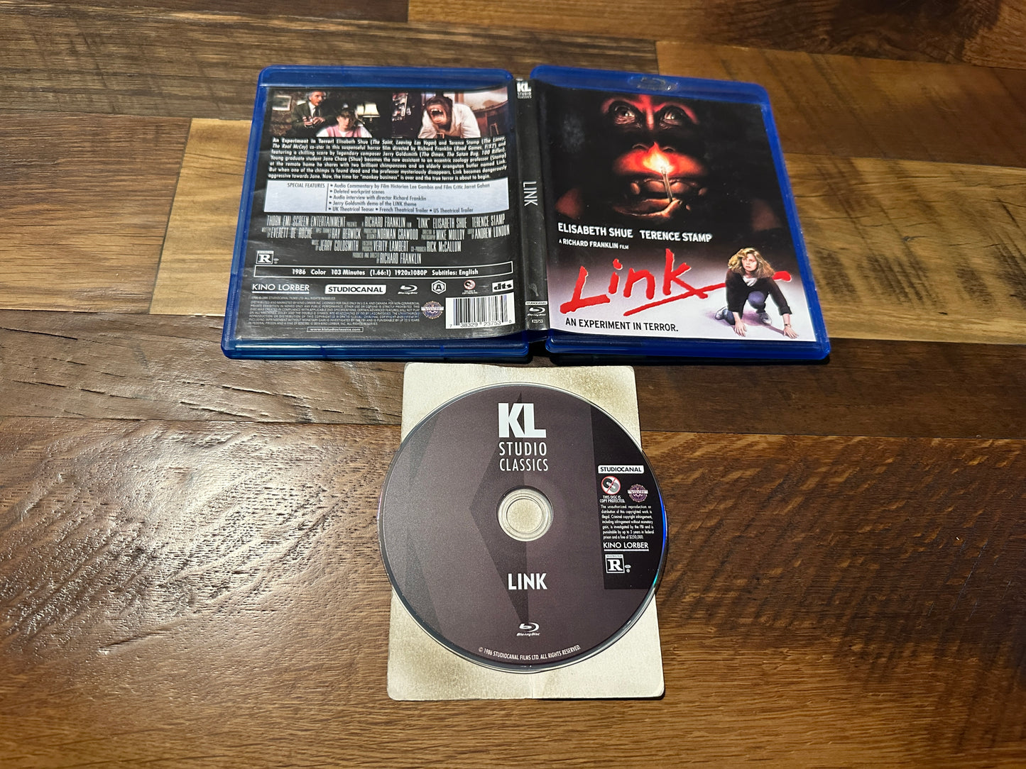 Link (Blu ray, Kino Lorber, An Experiment In Terror, 80’s Horror Classic)